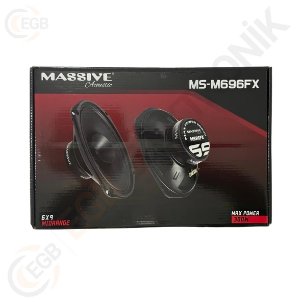 MASSİVE MS-M696FX 300W MİDRANGE OVAL ÇİFT - 2