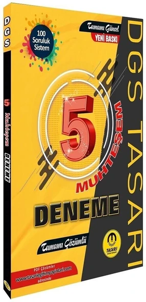 DGS Muhteşem 5 Deneme Tasarı Yayınları