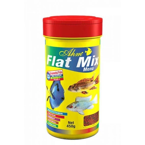Ahm Flat Mix Menu Balık Yemi 250 ML