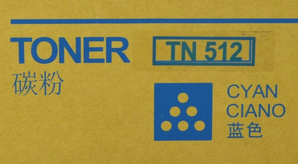 Konica Minolta TN-512 Muadil Cyan Cıano Mavi Toner A9H0387 - 2