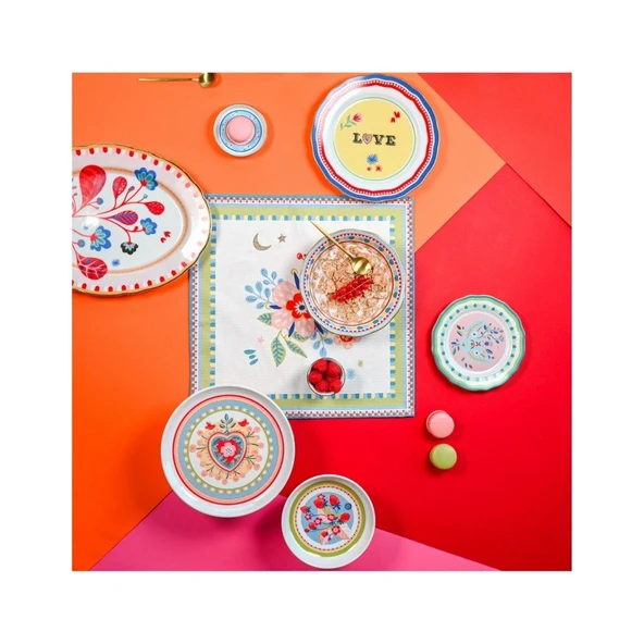 Baci Milano Mamma Mia Love Yazılı Tabak 22 Cm - 2