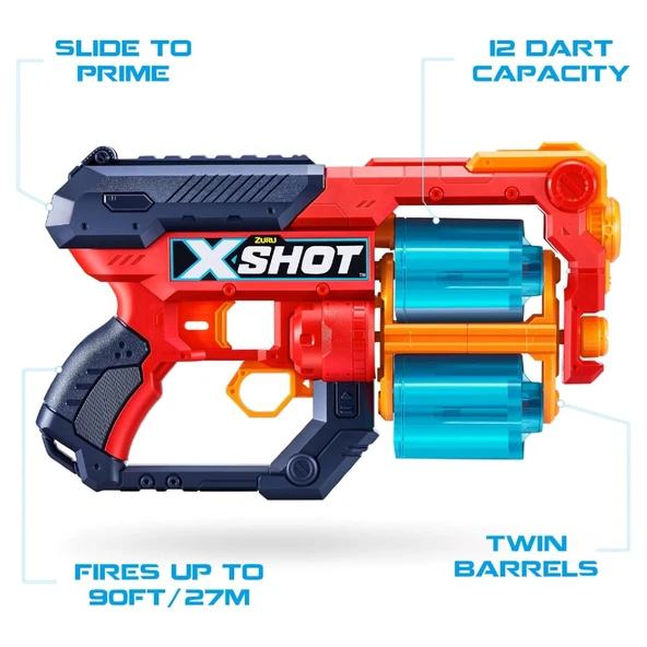 X-Shot Excel Xcess 16 Mermili Sünger Dart Atan Silah 30 Cm - 3