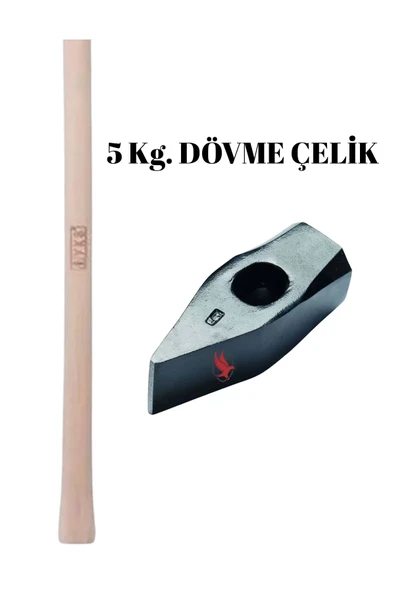 Adige Ahşap Gürgen Saplı Sivri Balyoz 5 Kg