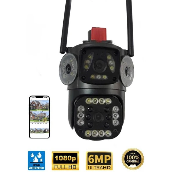 O-Kam-3412 3MP+3MP Dual Lens Wi-fi Full HD Ptz Camera