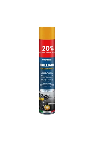 FRA-BER Brilliant Antistatik Konsol Ve İç Plastik Temizleyici Parlatıcı Vanilya Kokulu - 750 ml