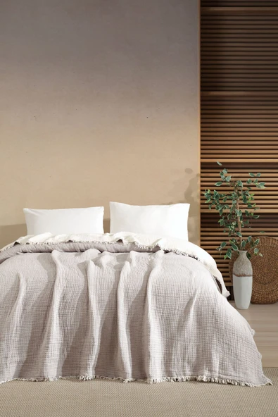 Varol 5 Katlı %100 Pamuk Müslin Yatak Örtüsü – 230x240 cm - 18