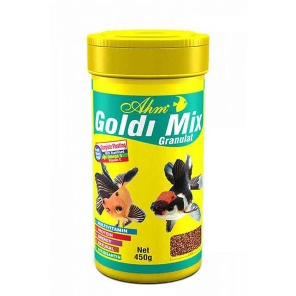 Ahm Goldi Mix Granulat Balık Yemi 250 ML