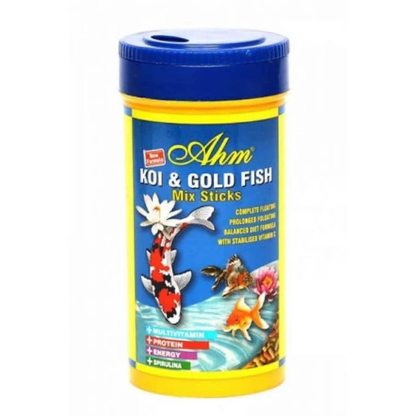 Ahm Koi Goldfish Mix Pond Sticks Balık Yemi 1000 ML