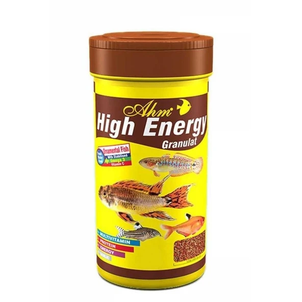 Ahm High Energy Granulat Balık Yemi 250 ML