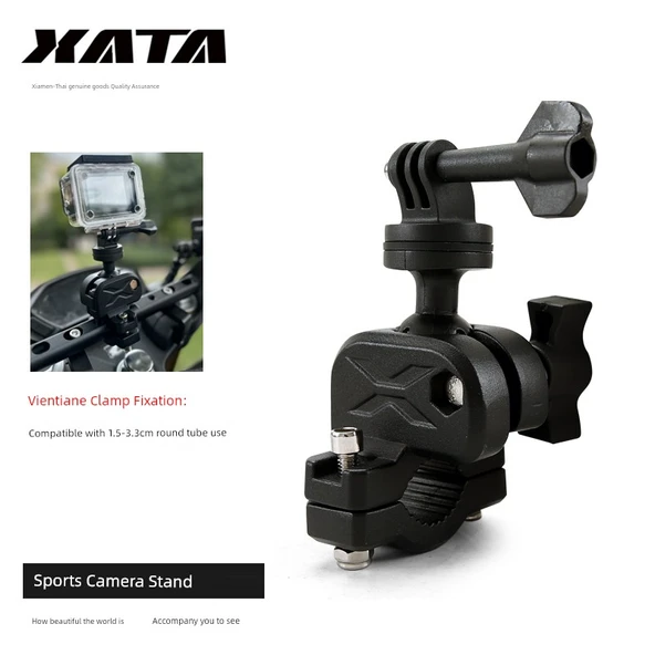 Sanyang Fit 4/5 Motosiklet Takograf Braketi - Universal Klipsli Metal Spor Kamera Montajı