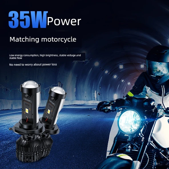 Suzuki Geek SA Motosiklet LED Far - Y10 Serisi - H4 - 3