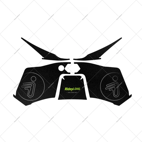 M3 95C Max Motosiklet Sele Altı Koruyucu Sticker - B Gri Yeşil