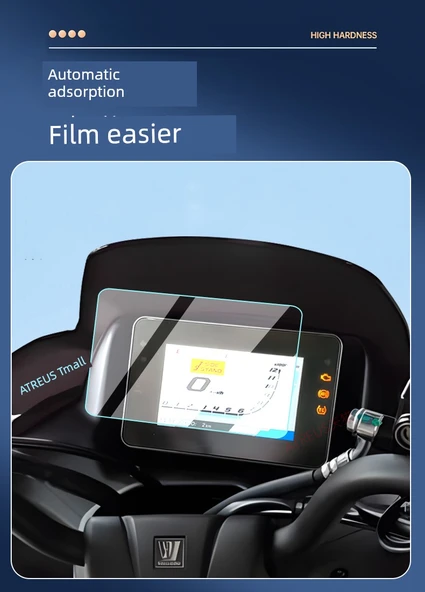 Haojue ADX125 Gösterge Ekran Koruyucu - Nano Patlamaya Dayanıklı Yumuşak Film (2 Adet) - 11