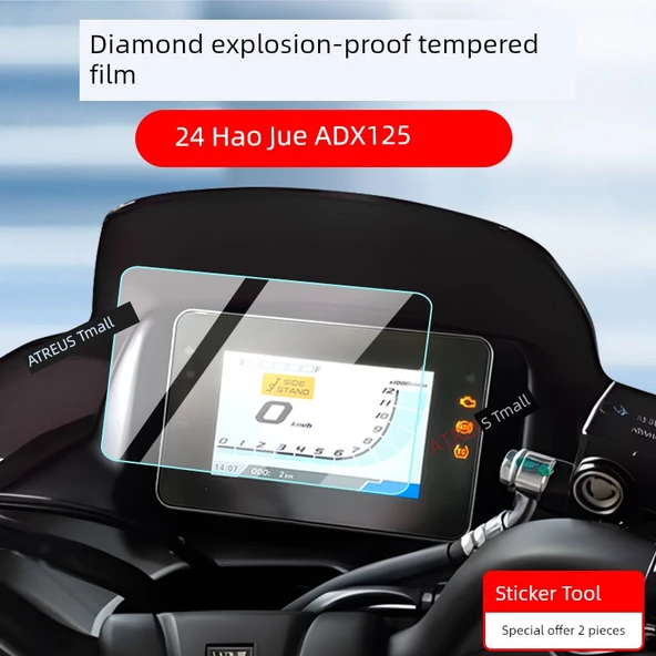 Haojue ADX125 Gösterge Ekran Koruyucu - Nano Patlamaya Dayanıklı Yumuşak Film (2 Adet) - 2