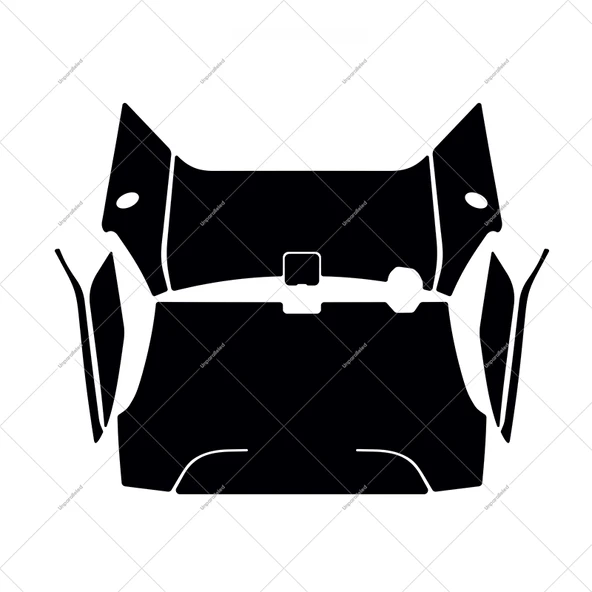 M3 95C Max Motosiklet Ön Ayak Koruyucu Sticker - Siyah