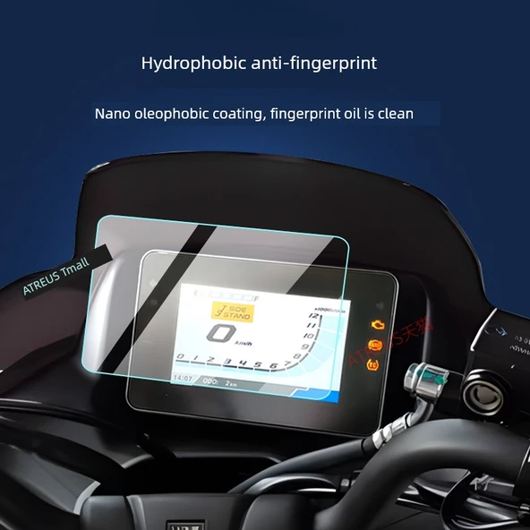 Haojue ADX125 Gösterge Ekran Koruyucu - Nano Patlamaya Dayanıklı Yumuşak Film (2 Adet) - 5