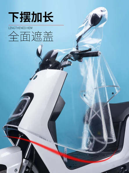 Elektrikli Motosiklet Yağmurluğu - Aynalıklı - EVA - 6