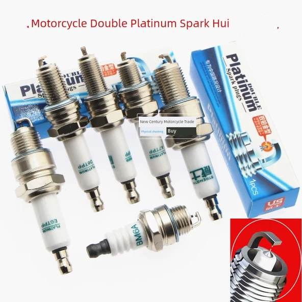 Motosiklet Pedal Güç Araba Çift Platin Bujisi B7TC(CR8E) - 2