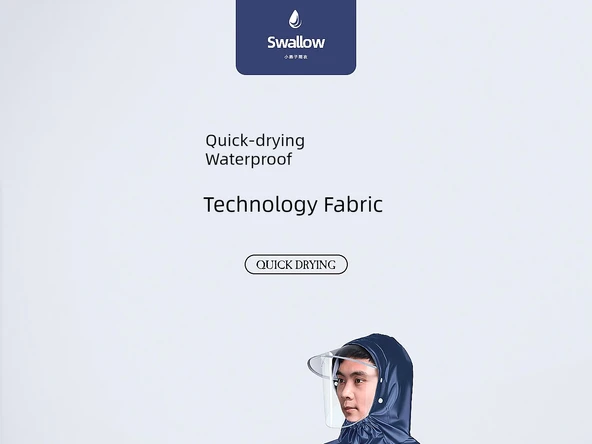 Elektrikli Motosiklet Yağmurluk Panço - 3XL - Kırmızı - 6