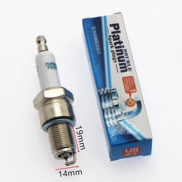 Motosiklet Pedal Güç Araba Çift Platin Bujisi F5TC