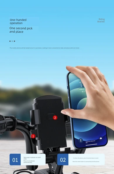 Bisiklet/Elektrikli Araç Telefon Tutucu - MT09 Model - 10