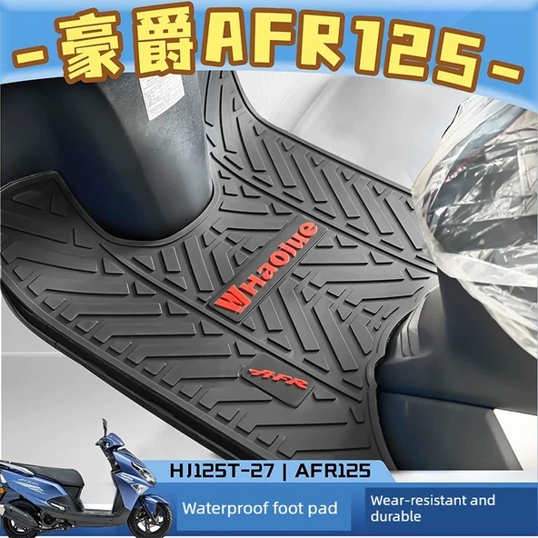 Motosiklet Ayak Pedi - AFR125 - Kalın, Kokusuz (Kırmızı İşaretli)