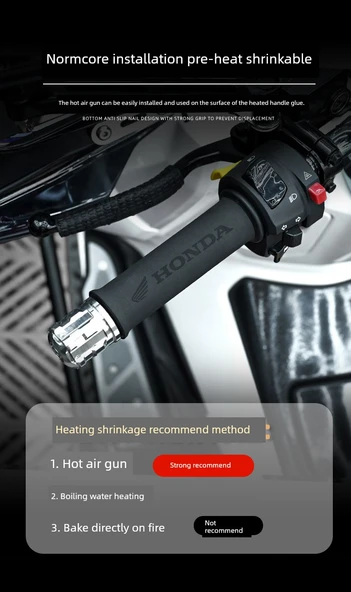 Motosiklet Isıyla Daralan Gidon Kılıfı Seti - KTM Çift - 10