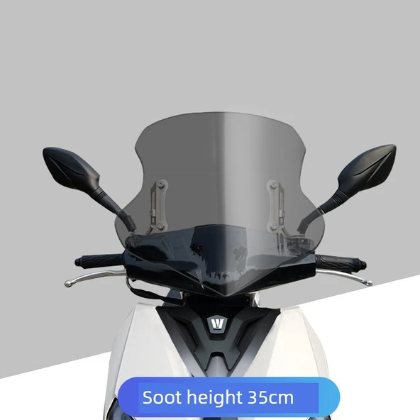 Motosiklet Ön Camı - 35cm Kahverengi (4.8mm Kalın)