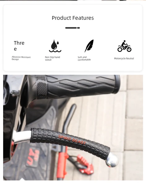 Motosiklet Elektrikli Araba Fren Kolu Kılıfı - Silikon Siyah - 8