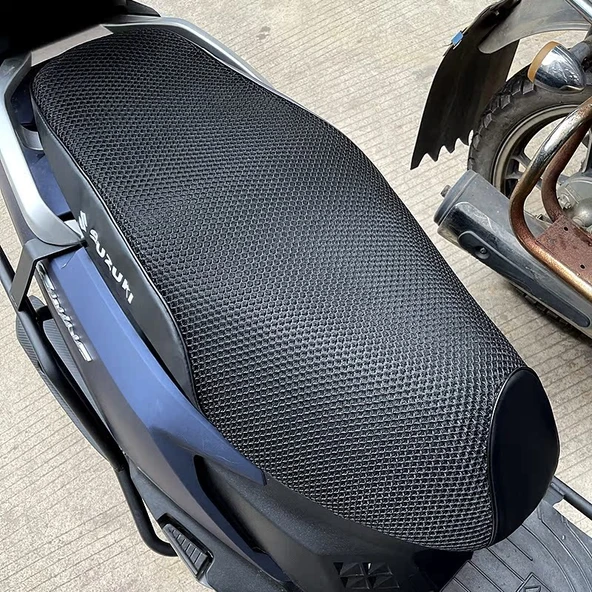 Suzuki UU/UE Gümüş Tuğla Su Geçirmez Güneş Korumalı Motosiklet Koltuk Kılıfı - 5