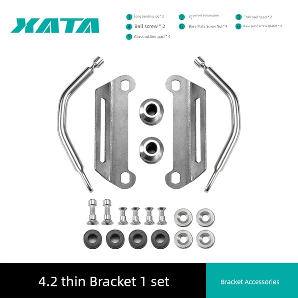 Motosiklet Ön Cam Braketi Aksesuarı Paketi - 4.2 İnce Set