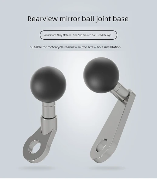 Motosiklet Telefon Tutucu - 1/4 İç Dişli 25mm Bilye Başlıklı - S142 - 9