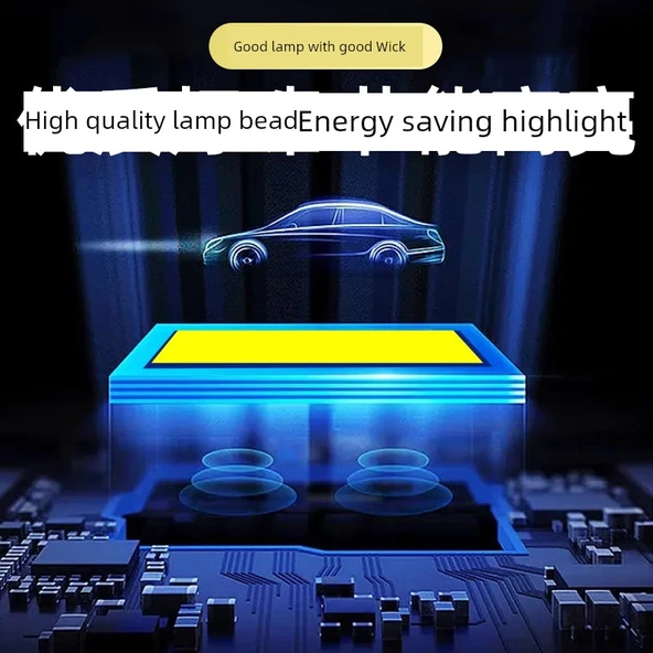 Elektrikli Motosiklet LED Far Ampulü - 36 LED'li - 6