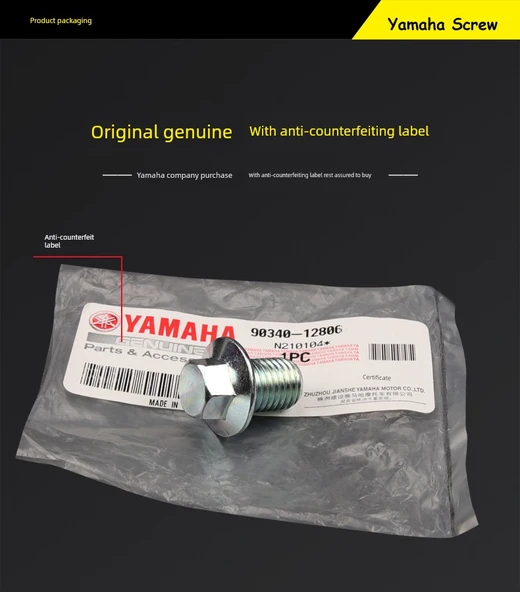 Yamaha AS125 Yağ Tahliye Tapası Vidası - 8