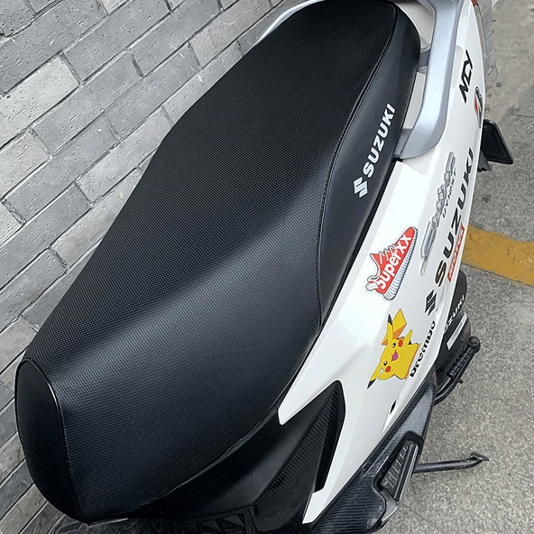 Suzuki UY Centennial Siyah Tuğla Su Geçirmez Motosiklet Koltuk Kılıfı - 4