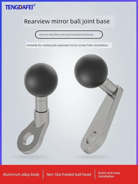 Motosiklet Telefon Tutucu - 17mm Bilye Başlıklı M8 Dişli - S93 - 2