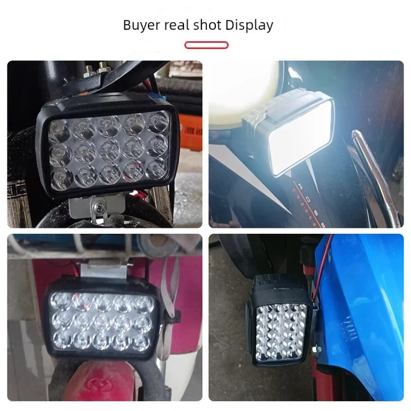 Elektrikli Motosiklet LED Far Ampulü - 36 LED'li - 4