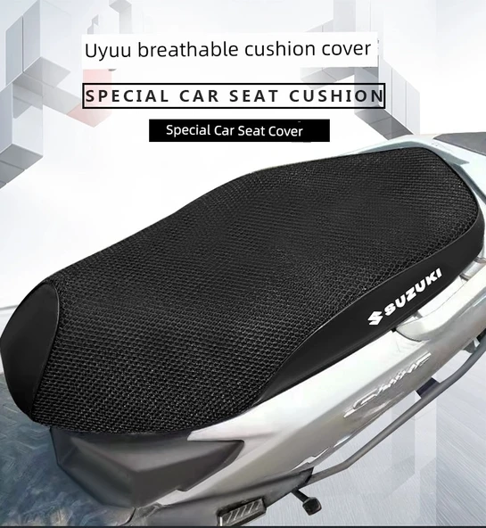 Qingqi Suzuki Haojue AFR Motosiklet Koltuk Kılıfı - Petek Desenli - 7