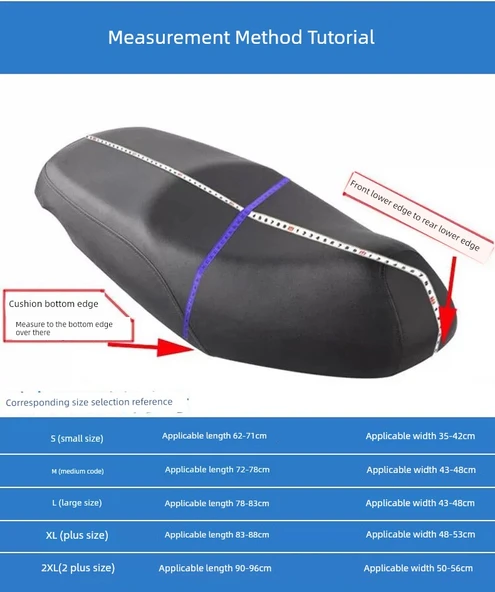 3D Elektrikli Motosiklet Koltuk Kılıfı - S Beden - Renkli - 7