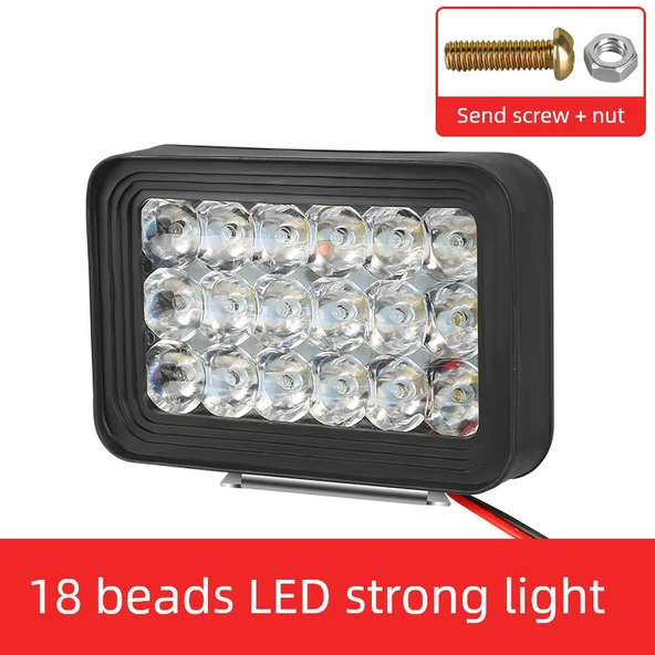 Elektrikli Motosiklet LED Far Ampulü - 18 LED'li