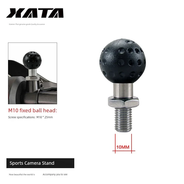 Motosiklet Aksiyon Kamera Montajı - Ayrı M10 Vida Bilye Başlığı