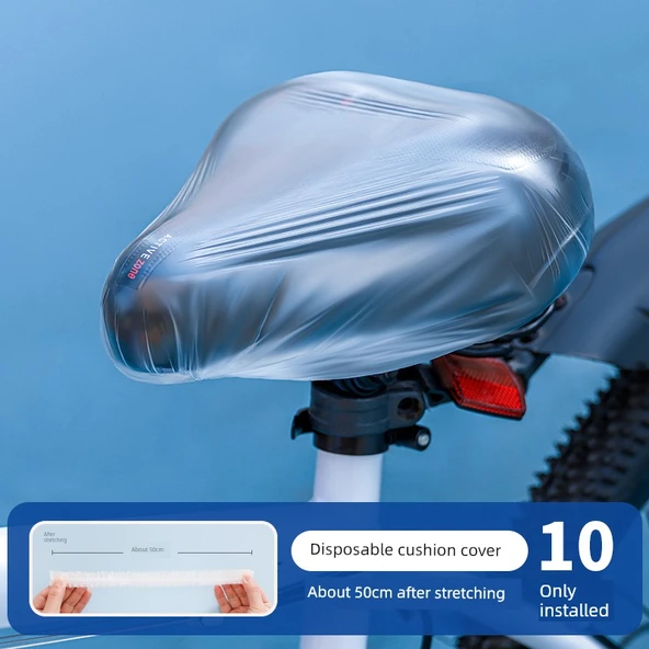 Tek Kullanımlık Araba Motosiklet Bisiklet Minder Kılıfı - 10 Adet (Tip 50)