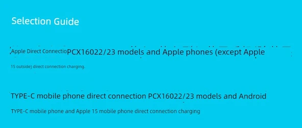 PCX160 Motosiklet Şarj Kablosu - 0.5m - Type-C Huawei/Xiaomi/Oppo/Vivo - 8