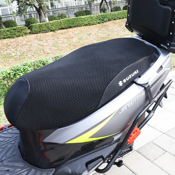 Suzuki UU/UE Gümüş Tuğla Su Geçirmez Güneş Korumalı Motosiklet Koltuk Kılıfı - 3