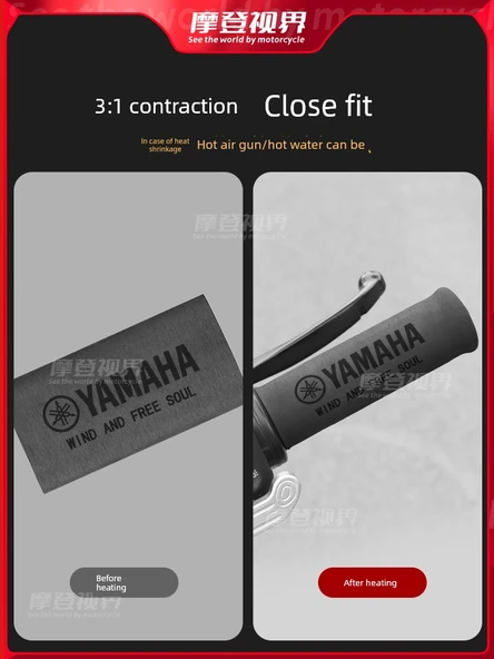 Yamaha Motosiklet Gidon Kılıfı Seti - İşaretsiz Model - 10