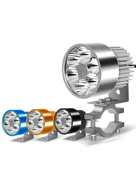 Motosiklet LED Yardımcı Far - 9 LED - Altın Renk - 36W - 5