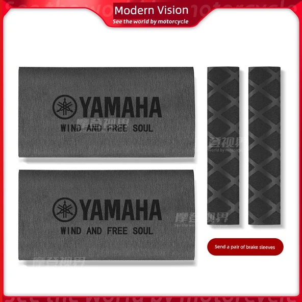 Yamaha Motosiklet Gidon ve Fren Kılıfı Seti - Yamaha Logolu