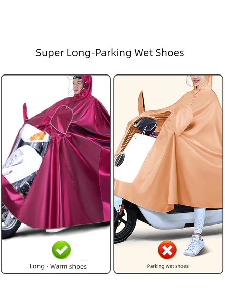 9XL Çift Motosiklet Yağmurluğu - Ekstra Geniş Ayakkabılı - 9