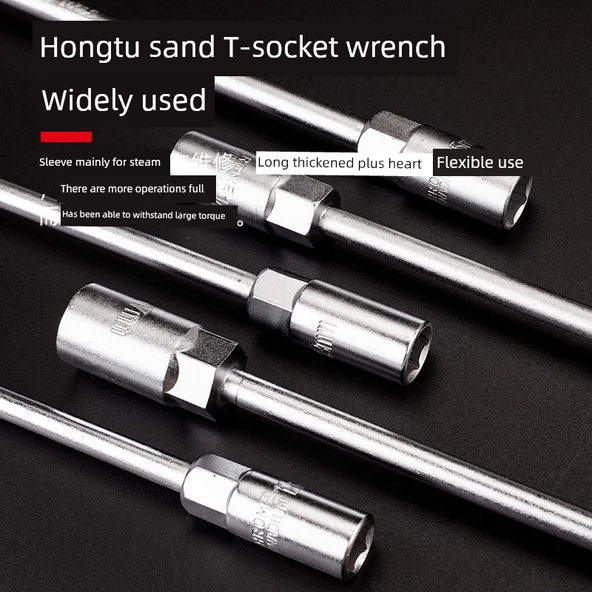 T Tipi Lokma Anahtarı - Kum Krom - 9mm - 3