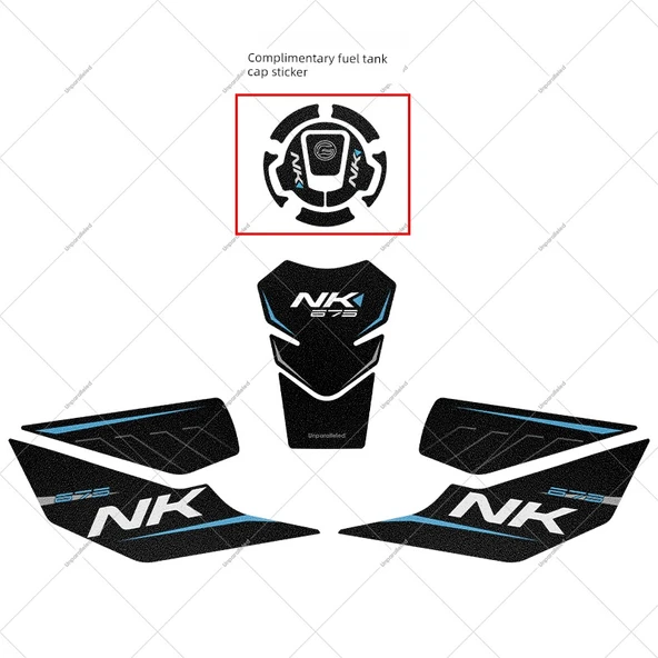 Spring Breeze 675NK Yakıt Depo Sticker - B-675 Mercan Mavi Kalınlaştırılmış Buzlu Boya